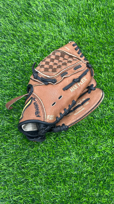 Vist Large View of Product Image Which is Used Mizuno PROSPECT BB/SB Glove RH Throw Brown 10"