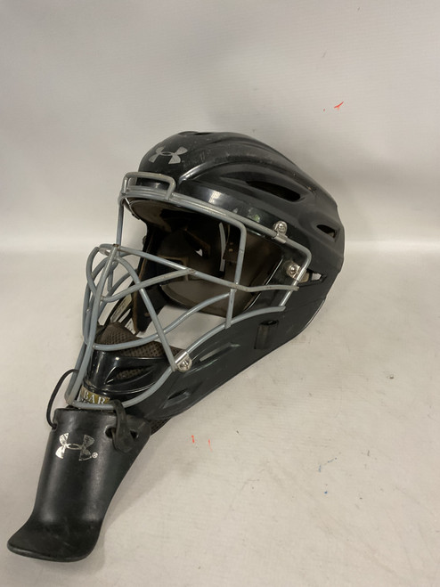 Vist Large View of Product Image Which is Used Under Armour CATCHERS MASK Catchers Helmet w/Mask Black SM