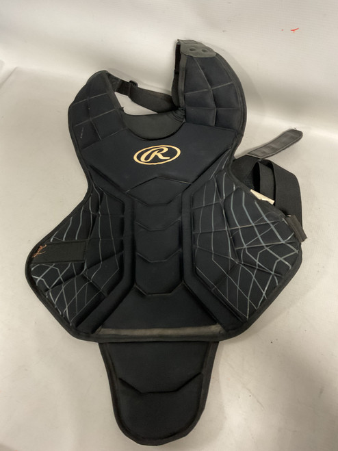 Vist Large View of Product Image Which is Used Rawlings CHEST PROTECTOR Catchers Chest Protector Black Junior