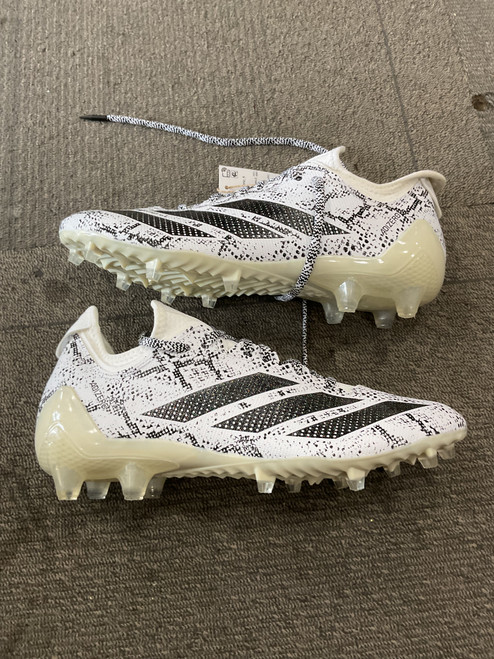 Vist Large View of Product Image Which is Used Adidas ADIZERO ELECTRIC .1 Adult FB Cleats White Senior 11