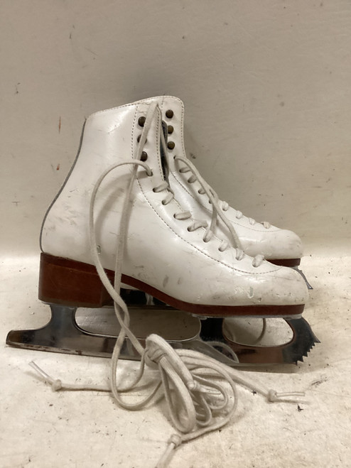 Vist Large View of Product Image Which is Used Riedell FIGURE SKATES Girls Figure Skate White Junior 02.5