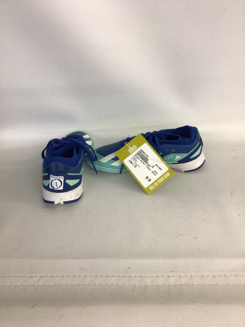 Vist Large View of Product Image Which is Used Adidas Soccer Indoor Shoes Navy Blue Junior 01