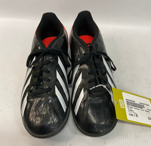 Vist Large View of Product Image Which is Used Adidas Soccer Turf Shoes Black Junior 05