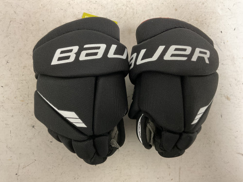 Vist Large View of Product Image Which is Used Bauer LIL SPORT Youth Gloves Black And Red 8"