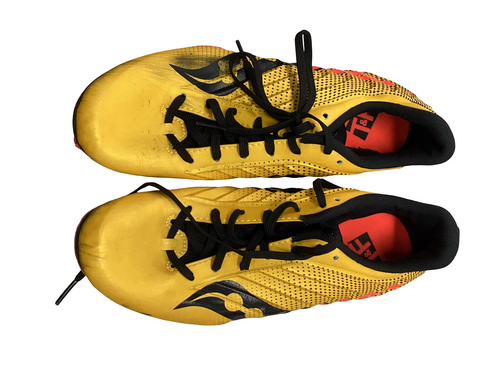 Vist Large View of Product Image Which is Used Saucony Track & Field Cleats Youth Gold Youth 07.0