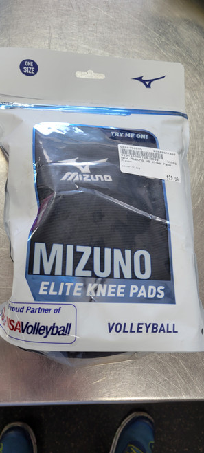 Vist Large View of Product Image Which is New Mizuno VB Knee Pads Black