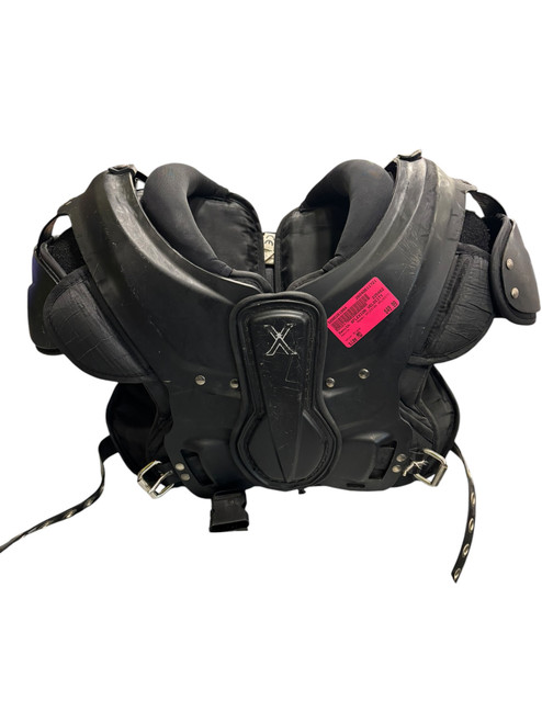 Vist Large View of Product Image Which is Used Xenith XFLEXION VELOCITY FB Shoulder Pads Black MD