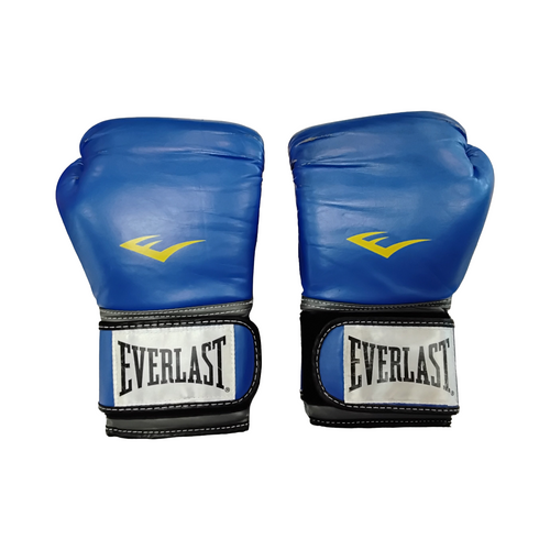 Vist Large View of Product Image Which is Used Everlast Boxing Gloves Royal Blue Senior