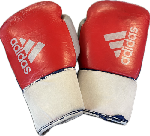 Vist Large View of Product Image Which is Used Adidas HYBRID 200PL Boxing Gloves Red MD