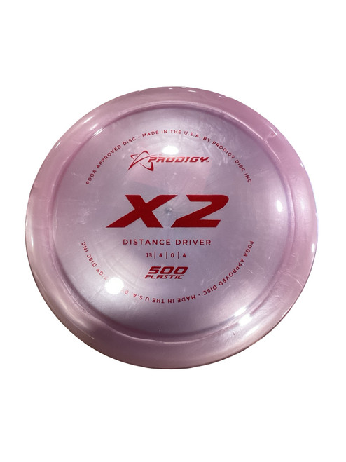 Vist Large View of Product Image Which is Used Prodigy X2 500 PLASTIC Disc Golf Driver Pink