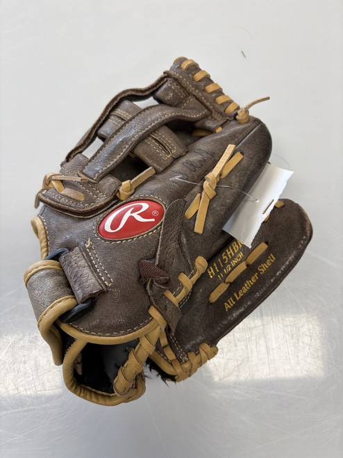 Vist Large View of Product Image Which is Used Rawlings HIGHLIGHT BB/SB Glove RH Throw Brown 11 1/2"