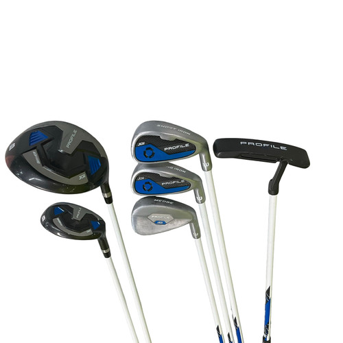 Vist Large View of Product Image Which is Used Wilson PROFILE JR GOLF SET 7 PC Jr Package Set RH Black 6 Piece