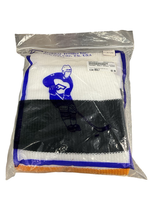 Vist Large View of Product Image Which is Used Hockey Sock Black/Orange/White Adult