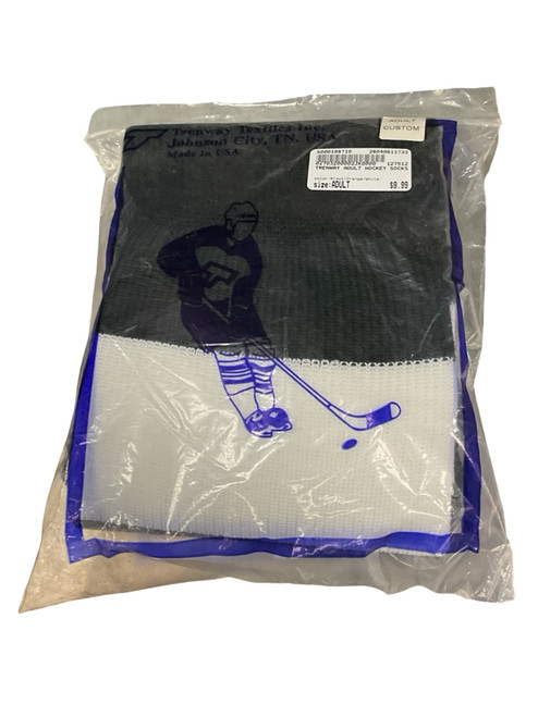 Vist Large View of Product Image Which is Used Hockey Sock Black/Orange/White Adult