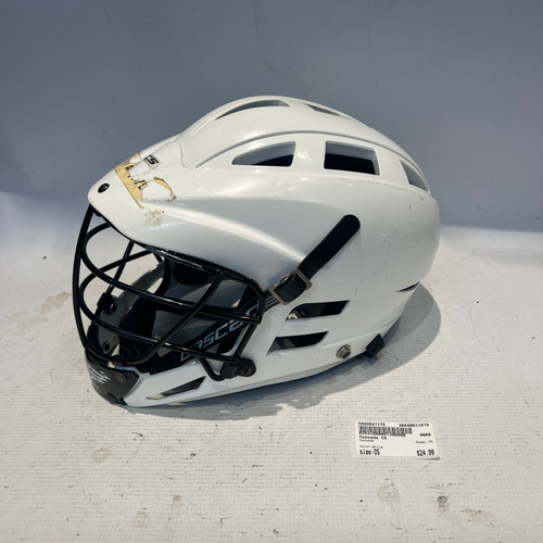 Vist Large View of Product Image Which is Used Cascade CS Lacrosse Helmet White One Size