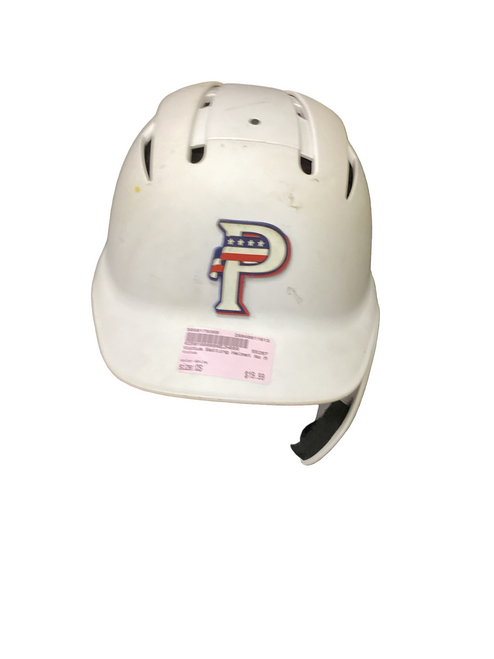 Vist Large View of Product Image Which is Used Victus Batting Helmet No Mask White One Size