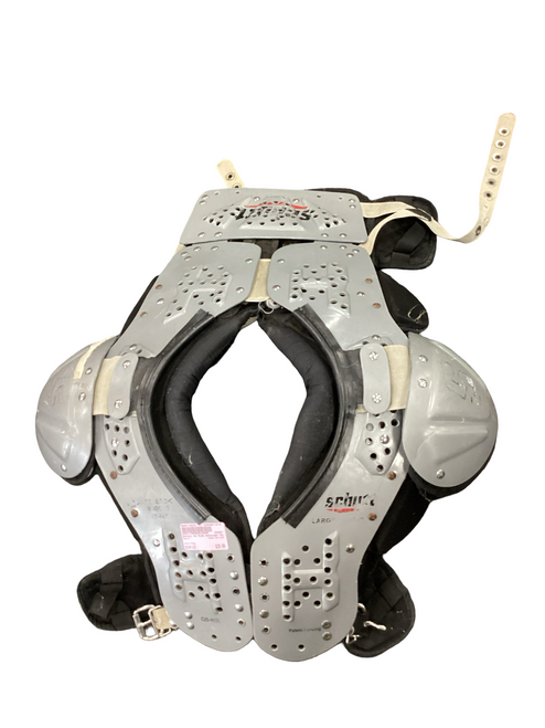Vist Large View of Product Image Which is Used Schutt 02 FLEX FB Shoulder Pads Grey LG