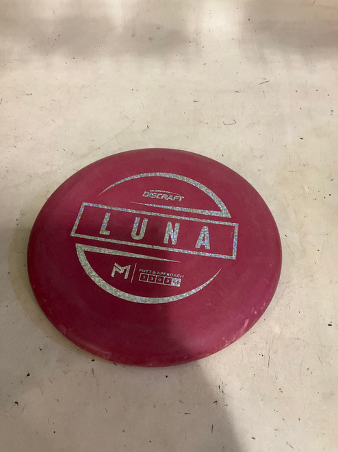 Vist Large View of Product Image Which is Used Discraft LUNA Disc Golf Putter Red