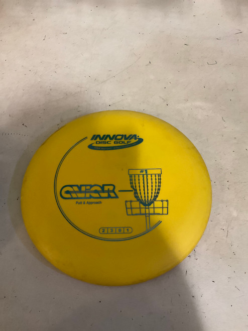 Vist Large View of Product Image Which is Used Innova AVIAR Disc Golf Putter Yellow