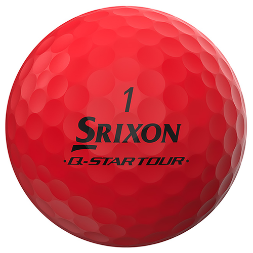 Vist Large View of Product Image Which is New Srixon Q-Star Tour Divide Golf Balls Brite Red/Yellow- 12 Pack