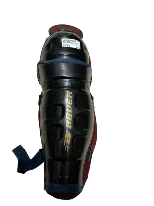 Vist Large View of Product Image Which is Used Bauer SUPREME POWER Senior Shin Guards Black 16"