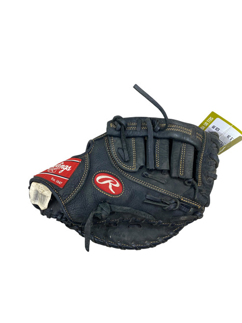Vist Large View of Product Image Which is Used Rawlings RENEGADE BB/SB First Base RH Throw Black 11 1/2"
