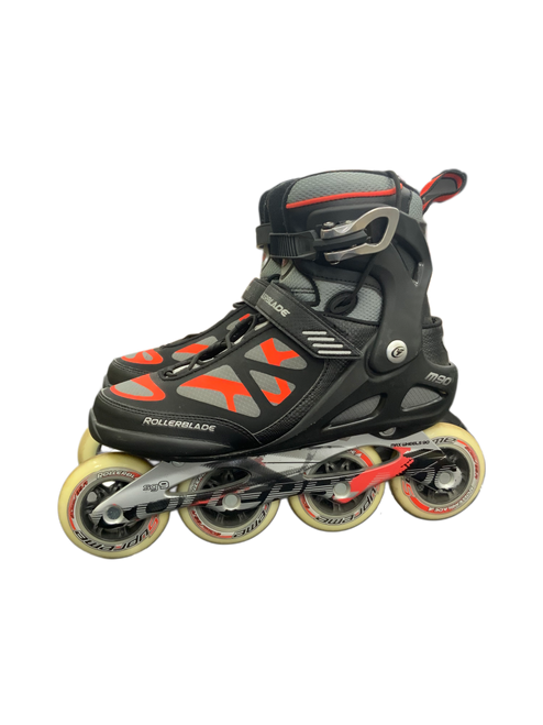 Vist Large View of Product Image Which is Used Rollerblade MACROBLADE M90 Senior Rec Fitness Skates Black Senior 10