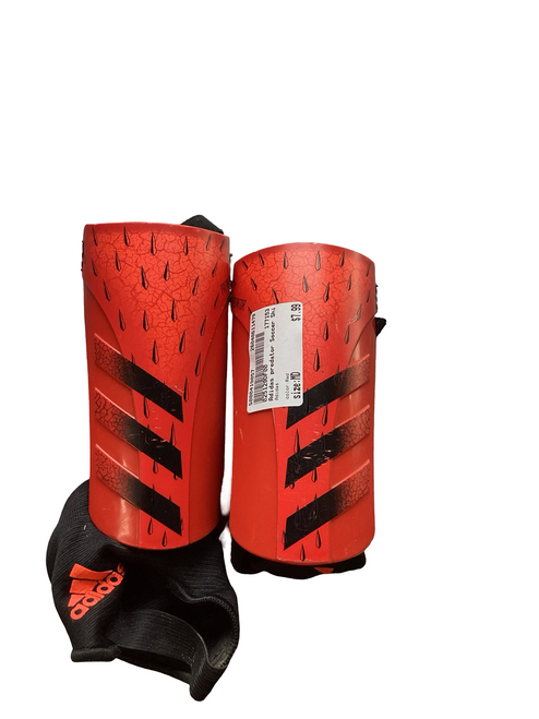 Vist Large View of Product Image Which is Used Adidas Soccer Shin Guards Youth Red MD