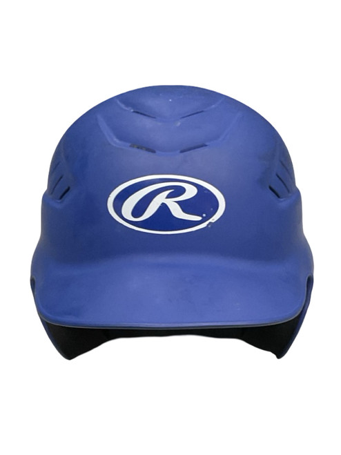 Vist Large View of Product Image Which is Used Rawlings RCFH Batting Helmet No Mask Royal Blue S/M