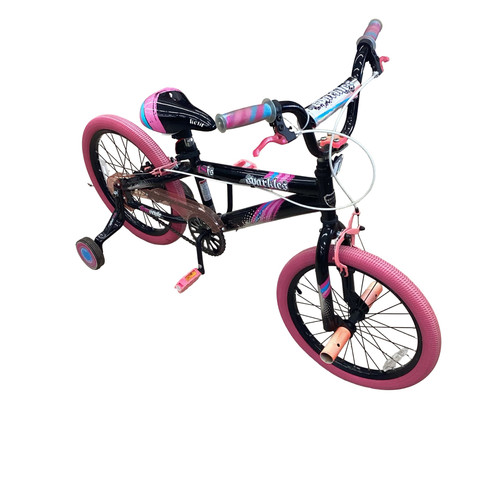 Vist Large View of Product Image Which is Used Kent SPARKLES Training Wheel Bike Girls Black 18"