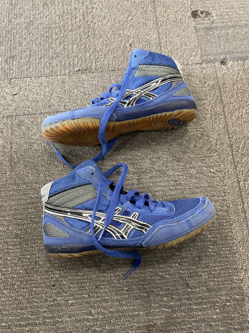 Vist Large View of Product Image Which is Used Asics MATFLEX Wrestling Shoes Royal Blue Junior 04