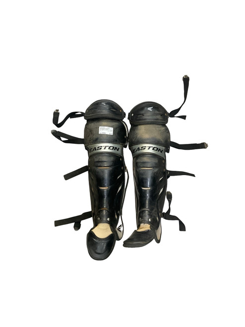 Vist Large View of Product Image Which is Used Easton GAMETIME Catchers Leg Guards Black Intermed