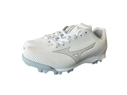 Vist Large View of Product Image Which is New Mizuno WAVE FINCH LIGHTREVO BB/SB Cleats White Junior 03