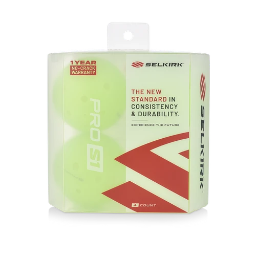 Vist Large View of Product Image Which is Selkirk Pro S1 Pickleball Balls 4pk #10053