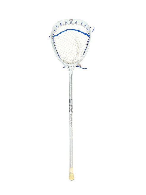 Vist Large View of Product Image Which is Used STX ECLIPSE II W/SHIELD 7075 SHAFT Mens Goalie Stick White Lacrosse