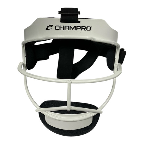 Vist Large View of Product Image Which is Used Champro WHITE MASK BB/SB Fielders Mask White One Size