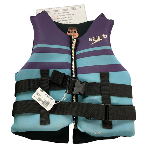 Vist Large View of Product Image Which is Used Speedo Youth PFD Purple Youth 50-90