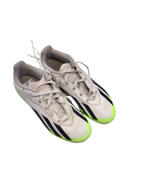 Vist Large View of Product Image Which is Used Adidas Soccer Cleats White Junior 03.5