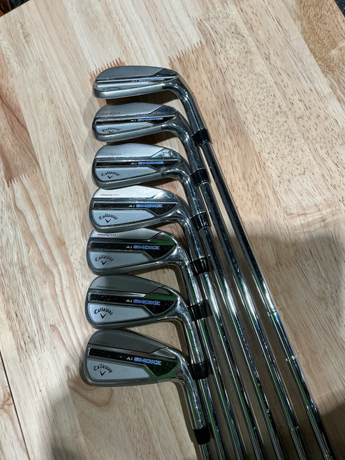 Vist Large View of Product Image Which is Used Callaway PARADYM AI SMOKE Mens Iron Set RH 5I-GW/AW