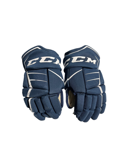 Vist Large View of Product Image Which is Used CCM FT350 Senior Gloves Navy Blue 14"