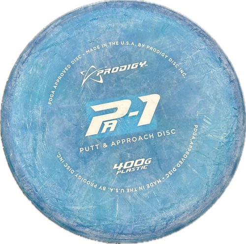 Vist Large View of Product Image Which is Used Prodigy PA-1 Disc Golf Putter Royal Blue