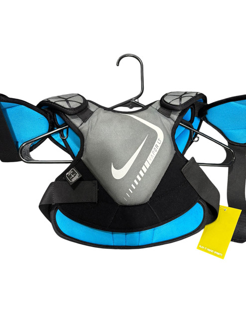 Vist Large View of Product Image Which is Used Nike VAPOR LT Lacrosse Shoulder Pads Grey MD