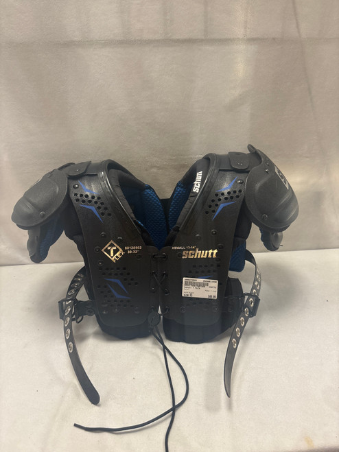 Vist Large View of Product Image Which is Used Schutt T FLEX FB Shoulder Pads Black XS