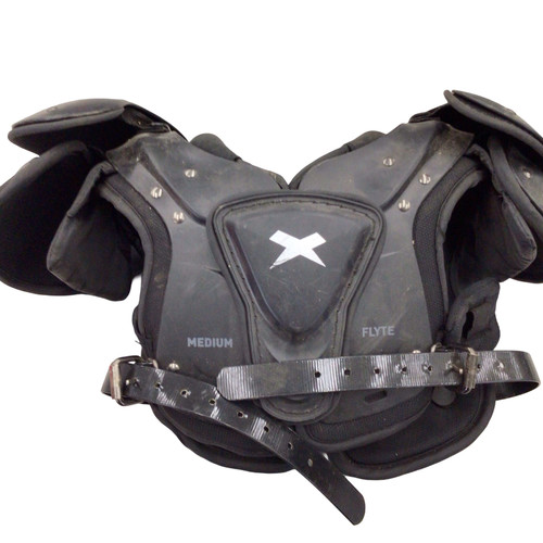 Vist Large View of Product Image Which is Used Xenith FLYTE FB Shoulder Pads Black MD
