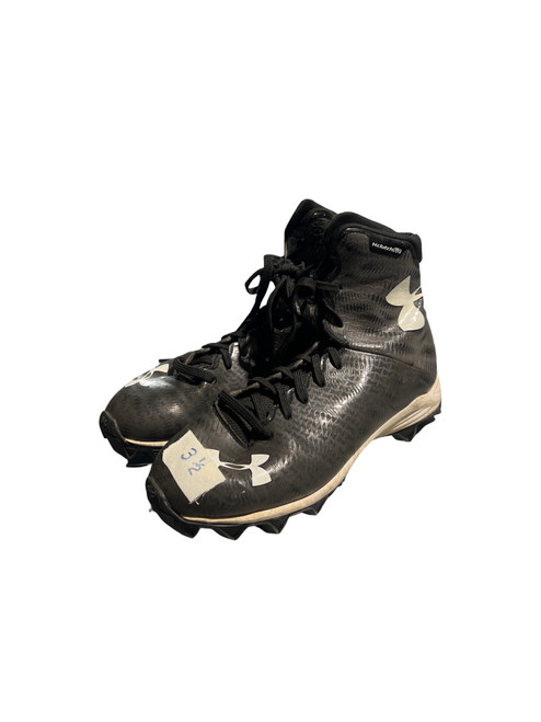 Vist Large View of Product Image Which is Used Under Armour Jr FB Cleats Black Junior 03.5