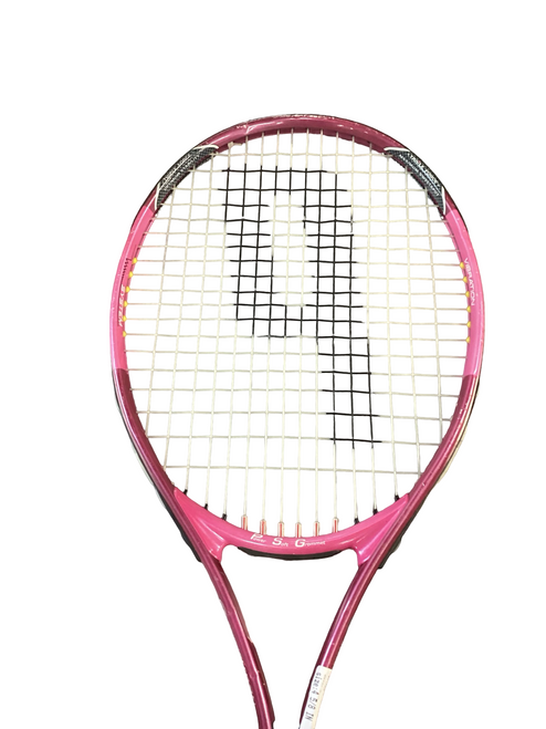 Vist Large View of Product Image Which is Used Prince WIMBLEDON Womens Tennis Racquet Pink 4 5/8"