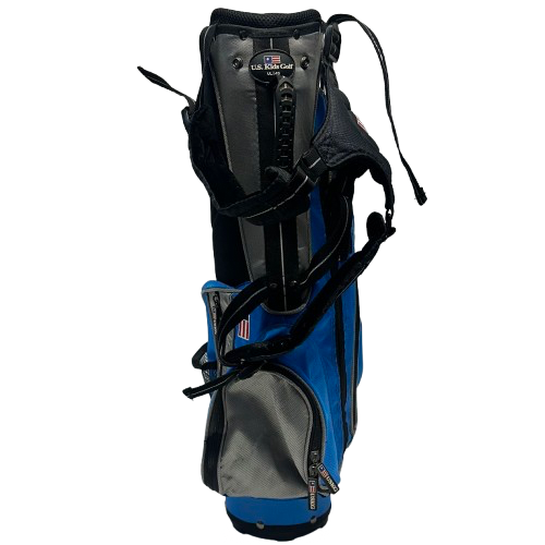 Vist Large View of Product Image Which is Used US Kids UL 45 Jr Stand Bag Black And Royal Blue