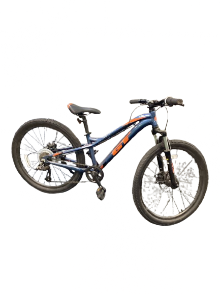 Vist Large View of Product Image Which is Used GT STOMPER Mountain Bike Boys Navy Blue 24"