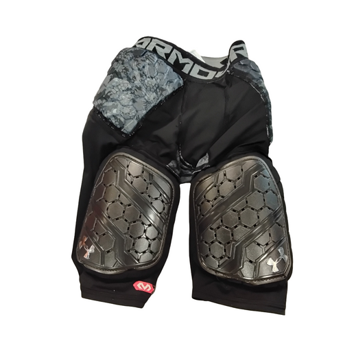 Vist Large View of Product Image Which is Used Under Armour FB Girdles Black SM