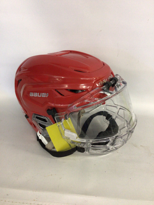 Vist Large View of Product Image Which is Used Bauer BAUER Helmet Cage Combo Red SM